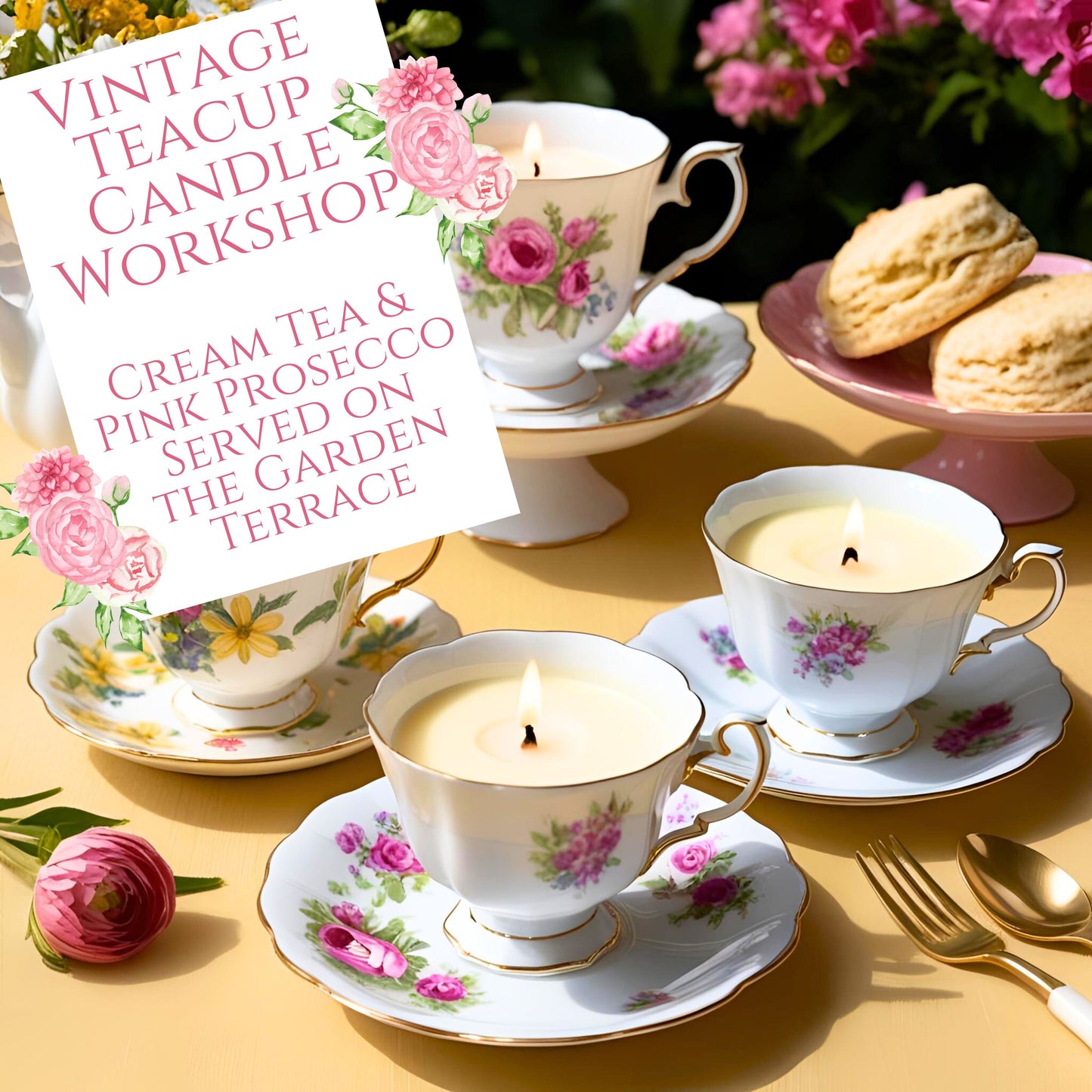 SAT 28th JUNE - VINTAGE CANDLE WORKSHOP FOR TWO