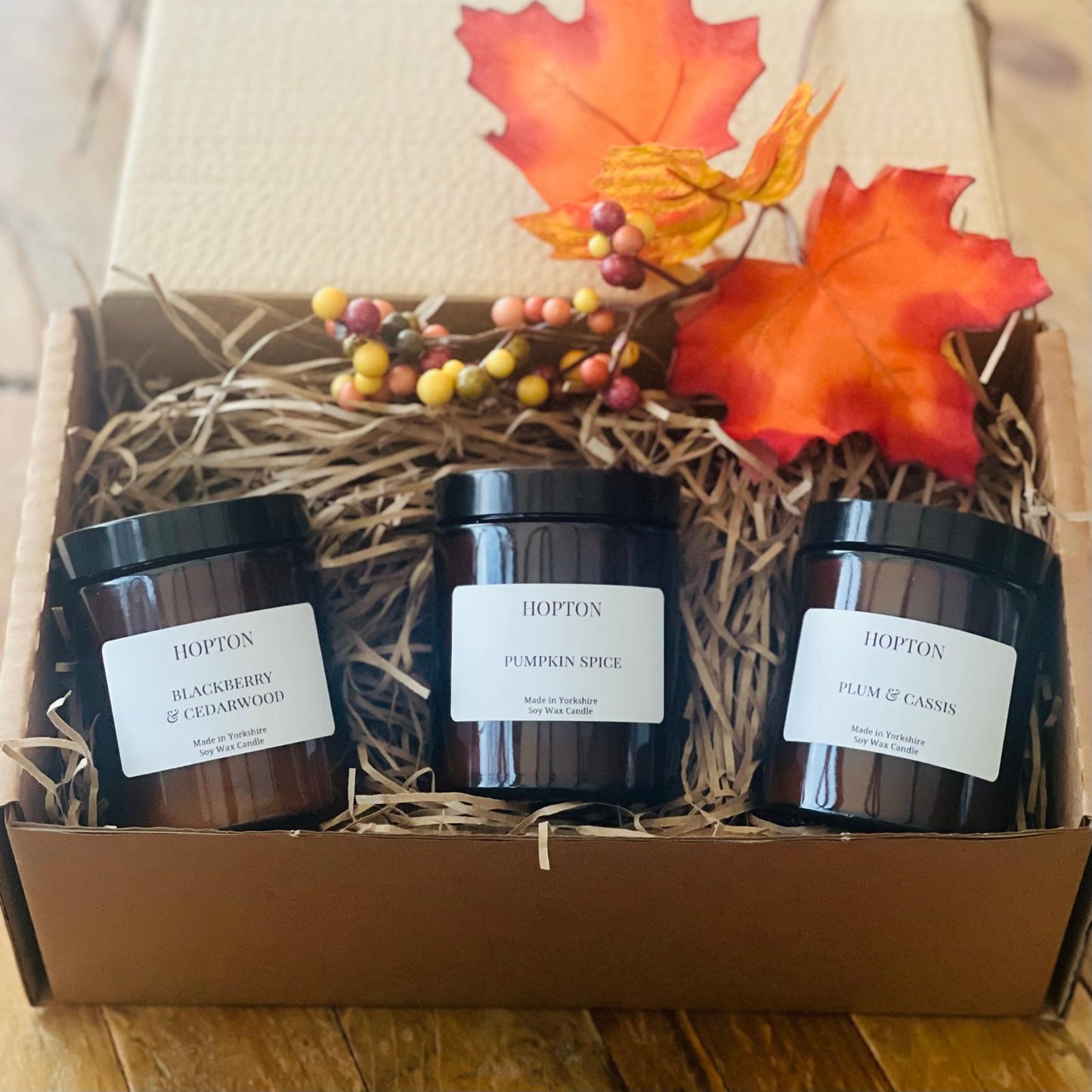 Autumn Trio Candle Gift Box