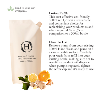 Ginger & Orange Hand & Body Lotion - 300ml