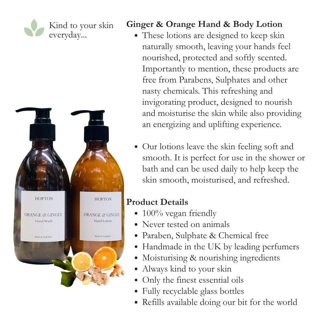 Ginger & Orange Wash and Lotion Duo