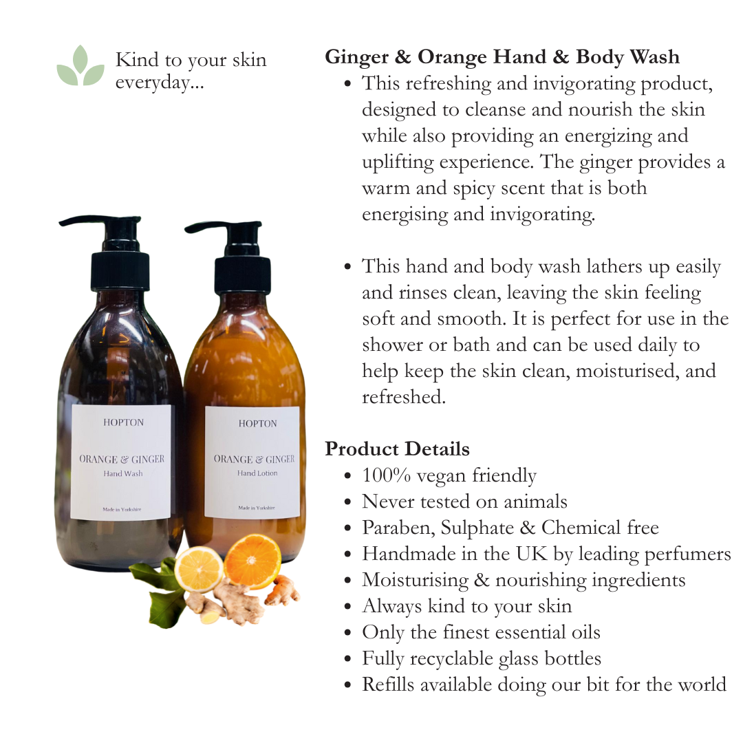 Ginger & Orange Wash and Lotion Duo